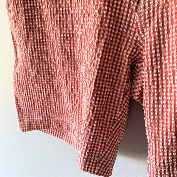 Onia Elastic Calder 7.5" Gingham Swim Trunks - Picture 3 of 10